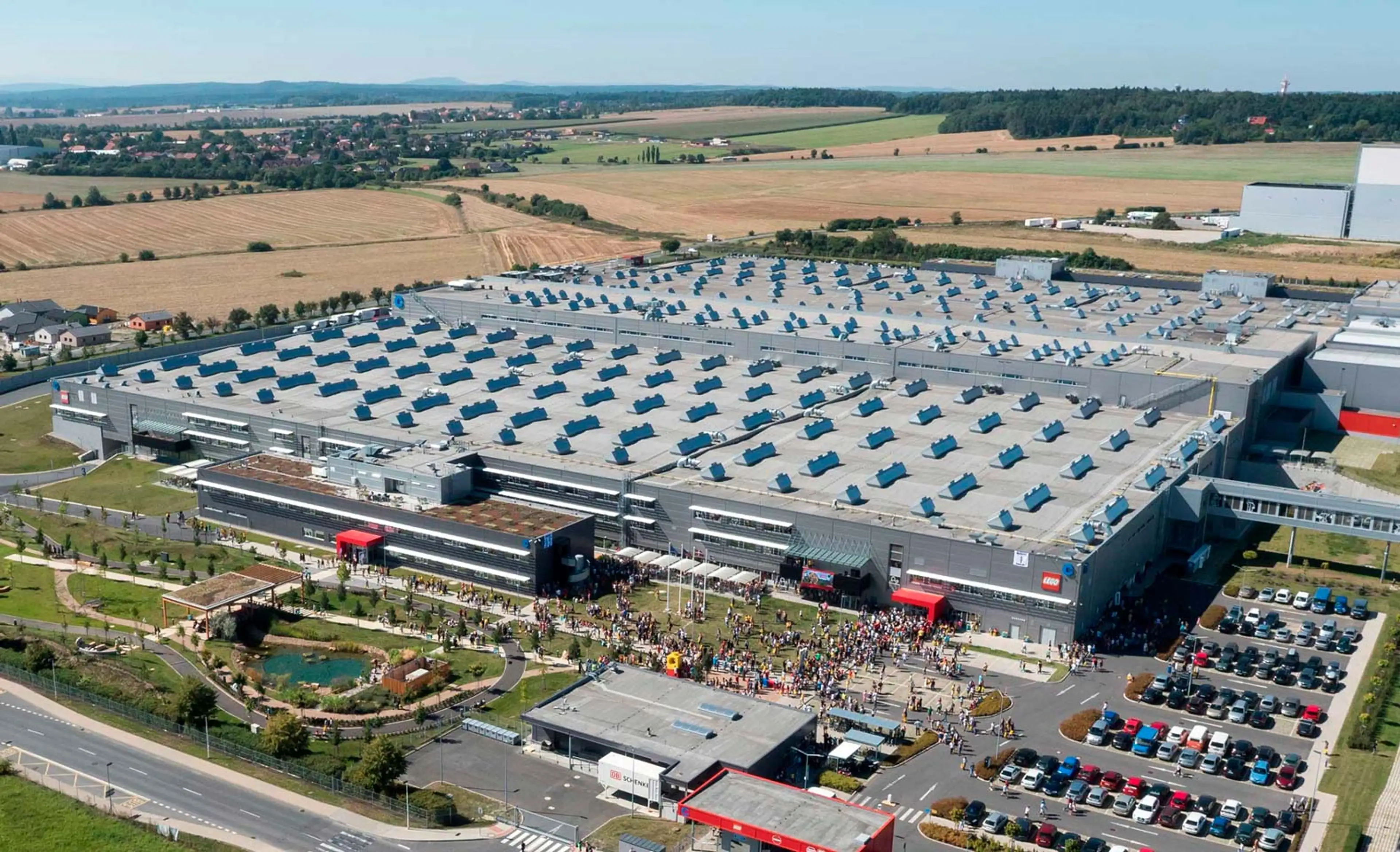 Aerial view of the Kladno factory